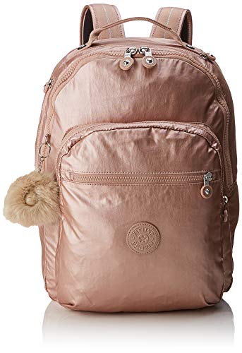 Kipling CLAS Seoul Mochila Escolar  45 cm  25 Liters  Dorado  Metallic Blush