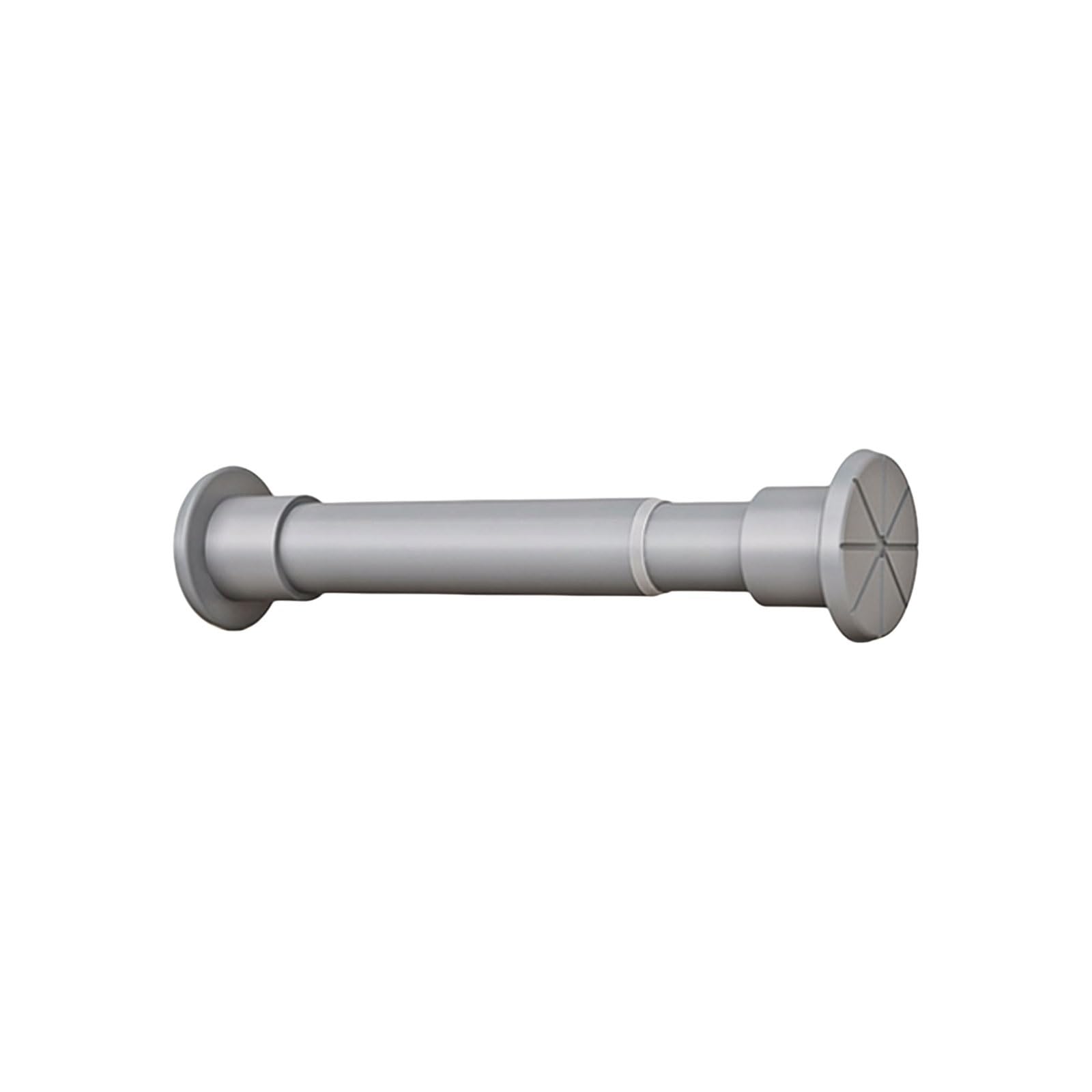 Adjustable Carbon Steel Shower Curtain Rod Retractable Clothes Drying Pole And Curtain Pole Easy To Install Without Drilling stable(Gray,55-85cm)