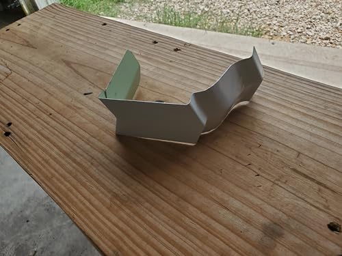 Generic Gutter Outside Miter White Aluminum Available in 5 inch or 6 inch Size (6 inch)