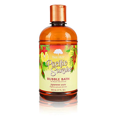Tree Hut Shea Moisturizing Bubble Bath Pacific Sunrise, 17oz, Ultra Hydrating Bubble Bath for Nourishing Essential Body Care (Pack of 3)