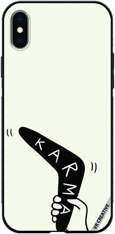 VR Creative Protective Case Cover For Apple iPhone X/XS Karma Design Multicolour