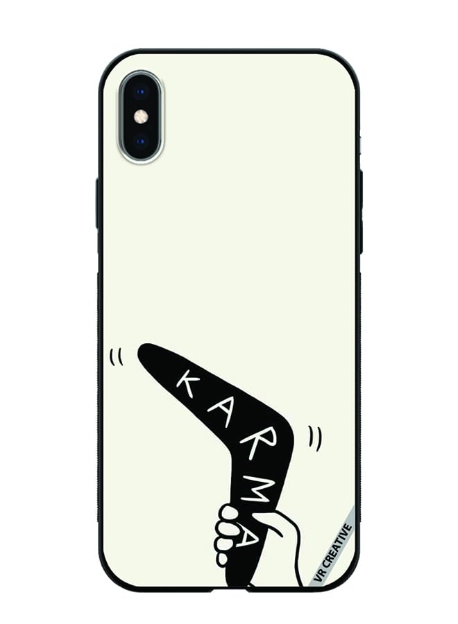 VR Creative Protective Case Cover For Apple iPhone X/XS Karma Design Multicolour