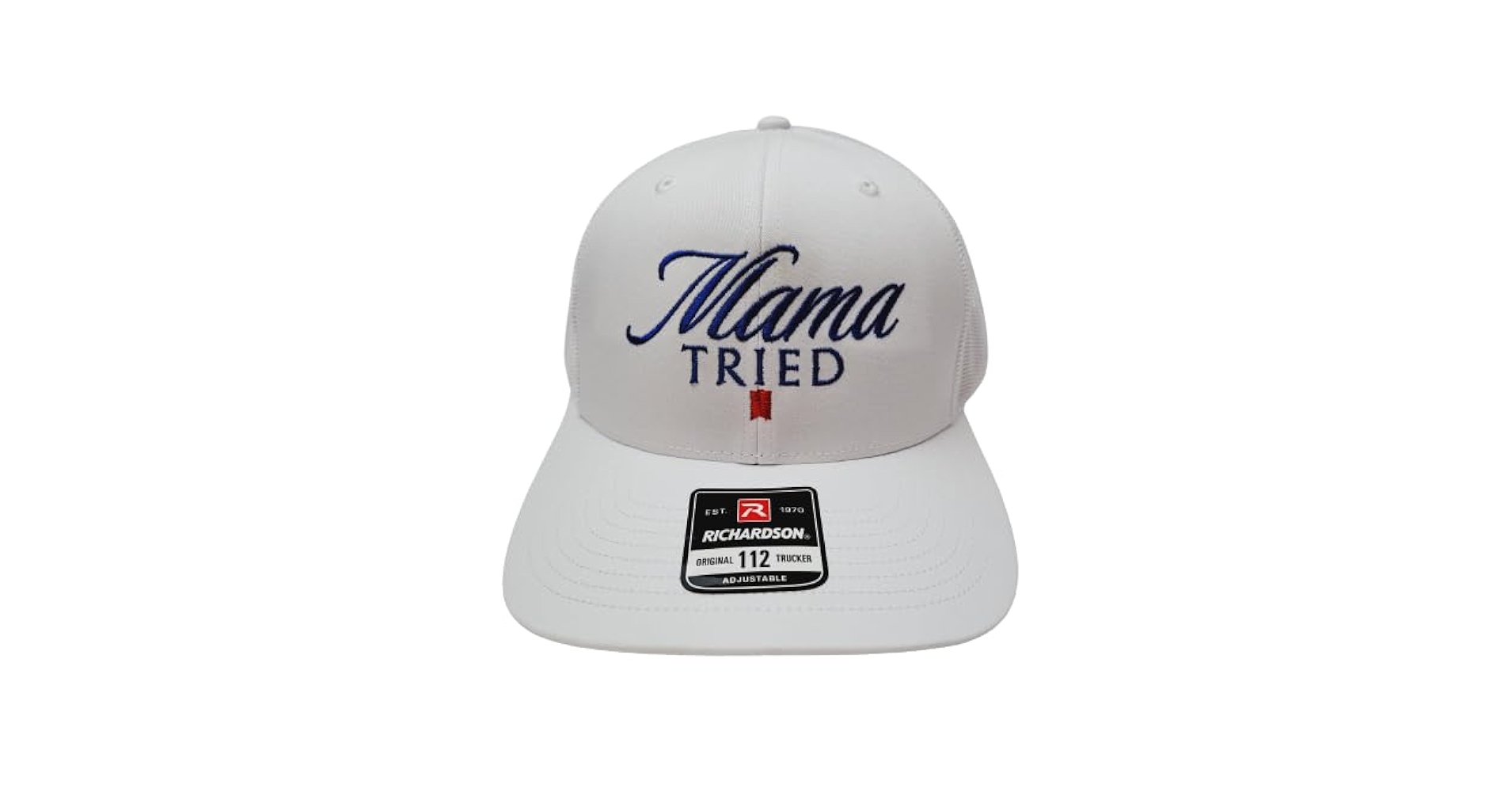 バット R mama Mama Tried Embroidered Richardson 112 Trucker Mesh Snapback