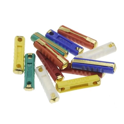 Fusibles de voiture classiques en céramique torpille 5A | Lot de 10