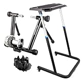 Alpcour Fluid Bike Trainer Stand for Indoor Riding – with Portable Multi-Tasking Bike Trainer...