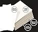 Golden State Art, Pack of 100, 5x7 White Backing Boards, 4-Ply Thickness, Signature Friendly, Great for Photos, Pictures, Frames, Prints