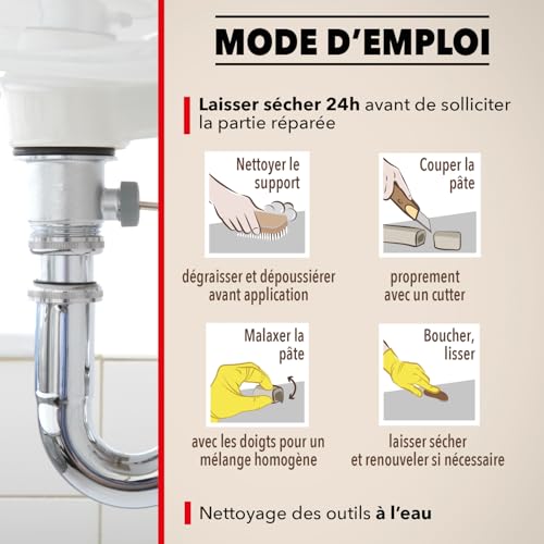 SINTO Répare vite pâte à réparer métal 60g – vue 4