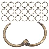 Matériau métallique robuste : nos anneaux métalliques pour reliure et classeurs garantissent une fermeture sécurisée de chaque anneau, supportant une charge importante de papier et une utilisation fréquente sans usure. anneaux de reliure, porte-clés, anneaux pour calendriers