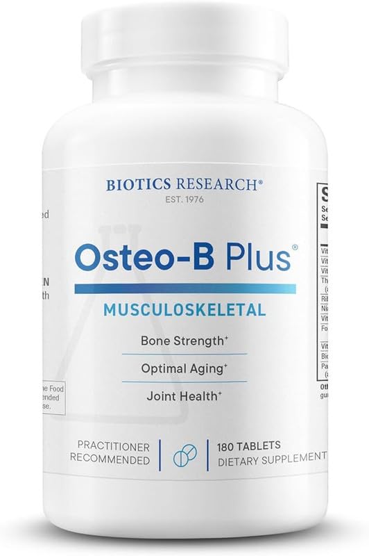 Evorina Biotics Research Osteo B Plus Optimal Bone Health Support with Vitamin K, Mg, Ca, Healthy Aging, Purified Chondroitin Sulfates 180 Tablets | High Strength Herbal Supplement | Clean Label Ayurvedic Wellness-image-43