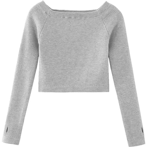 Mädchen-Strick-Tanzpullover langärmelig Ballett-Wickeloberteile weiche Thermo-Oberteile Kinder-Tanzoberteile Gymnastik-Trikot