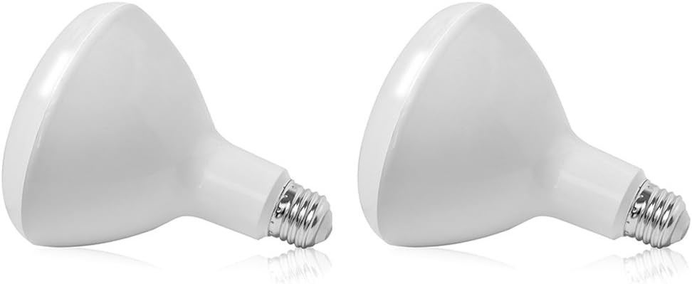 2-Pack LED Bulbs BR40,15W(120 Watt Incandescent Equivalent),E27 Base Soft White Glow,1500LM,CRI90+,UL-Listed and Energy Star Approved