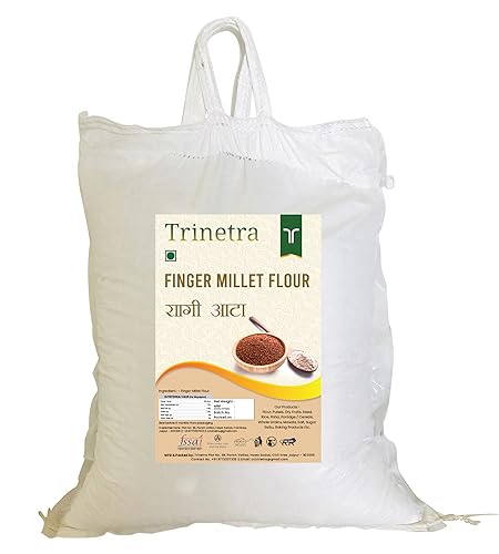 Image of Trinetra Ragi Atta (Finger Millet Flour) | Calcium & Fibre-Rich Millet Flour | 20kg
