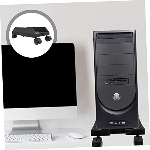 Soporte Movible para CPU con Ruedas de Bloqueo, Rack de Hierro Ajustable para Escritorio, Soporte para Computadora de Oficina miniatura 7