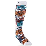  ThirtyTwo Calcetines Snowboard para Mujer Aloha Graphic Indigo (L/XL, Azul)