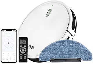 Venga! Robotic Vacuum Cleaner with Mop, Laser Navigation, with App, Black, VG RVC 3002 BK