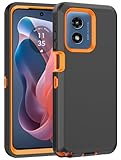 Aimoll-88 for Moto G Play 4G 2024 Case, with Built in Screen Protector Heavy Duty Drop Protection,Full Body Rugged Shockproof Tough Protective Phone Cover for Motorola Moto G Play 4G 2024 (Orange)
