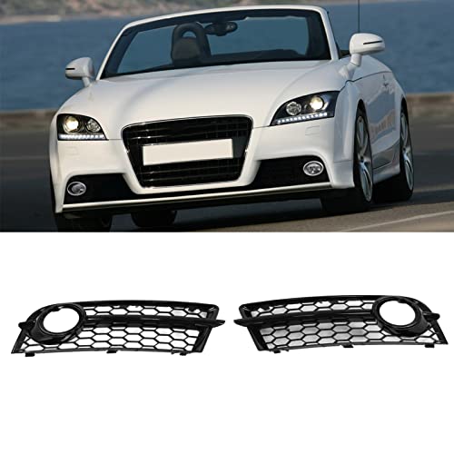 Grilles de pare-chocs avant antibrouillard ABS noir brillant rechange calandre gauche droite TT 8J - 3