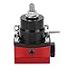 NDNCZDHC Fuel Pressure Regulator, Universal Adjustable Car Fuel Pressure Regulator Kit W/Gauge 100PSI(BLACK&RED)