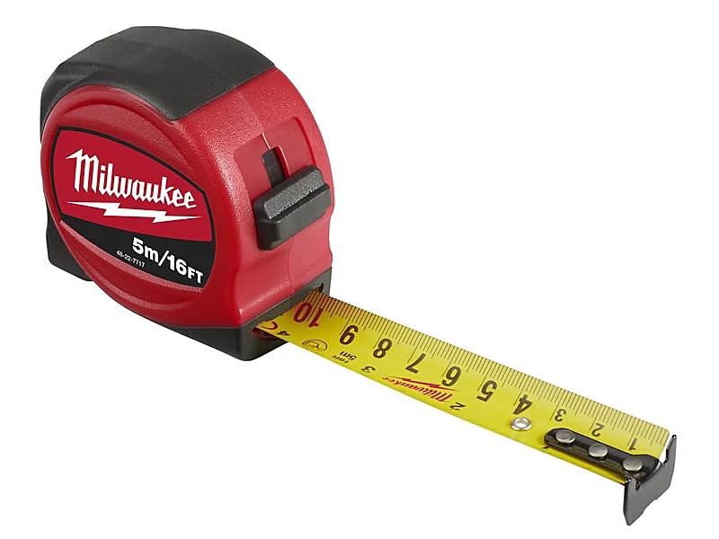 48227717 5m/16ft Pro Compact Tape Measure S5-16/25, Red