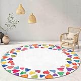 tapis rond gris ✿FACILE À CERNER : Les tapis sont très faciles à nettoyer, la poussière de surface peut être facilement enlevée en secouant ou en tappig. Pour une sécurité plus profonde, il est recommandé de lire ou de wipig dans ces domaines. Vous pouvez également vous détendre en aspirant simplement avec un aspirateur hadheld. Avait lavable, machie lavable, ne le mettez pas dans le sèche-linge et l’eau de Javel.