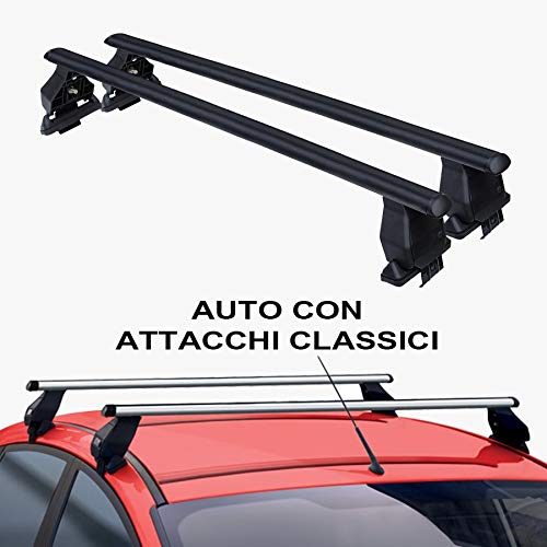 Barre Portatutto per auto - 500L Trekking Dal 2013 In Poi 5 porte, Robuste Facili da montare, Resistenti per Viaggi Sicuri