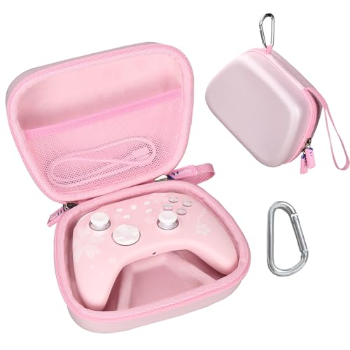 worfty Universal Pink Controller Case for PowerA, PowerA Advantage,Mytrix, Matbip, Kuitmor, Switch, Xbox, PS5 Controllers - Protective Cover Hard Carrying Case(Box Only)