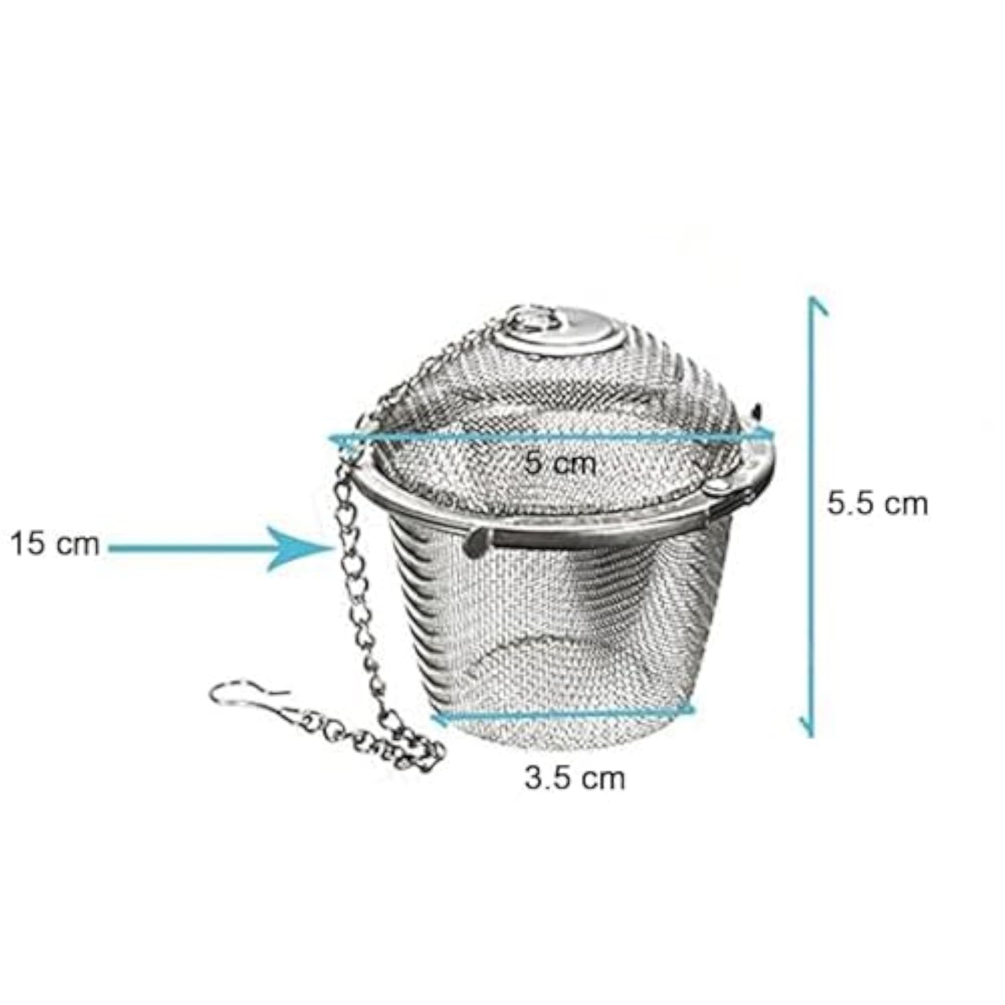 Stainless Steel Spice Tea Filter with Locking Infuser