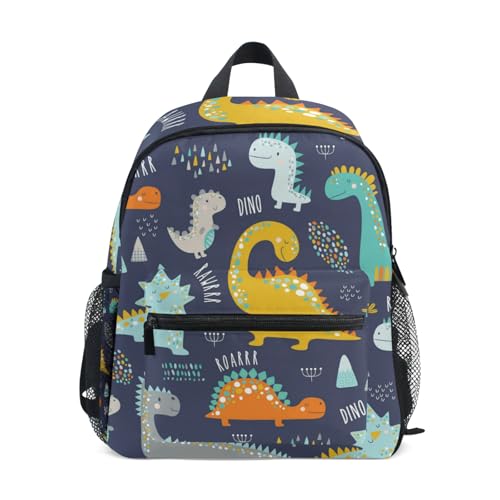 OREZI Mochila para niños con diseño de dinosaurios, bolsa de escuela para niños pequeños