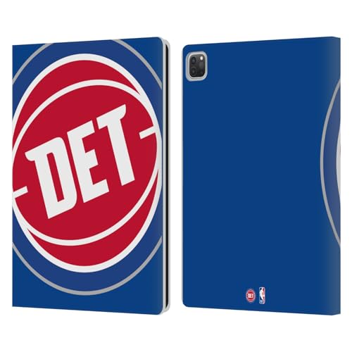 Étui cuir Detroit Pistons iPad Pro 12.9 avec logo surdimensionné brodé de la NBA