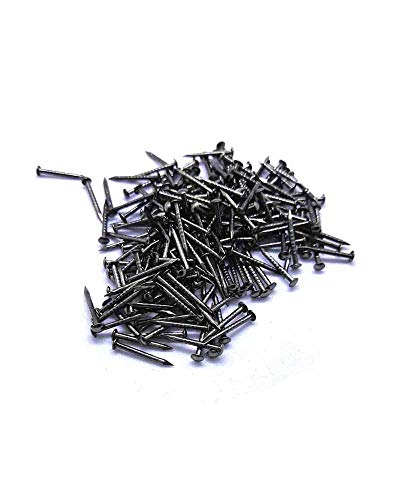 Image of Small Nails 0.6inch for DIY Decorative Pictures Wooden Boxes Household Accessories Silver-Black Hardware Nails, 100pcs+(Black, 15mm)
