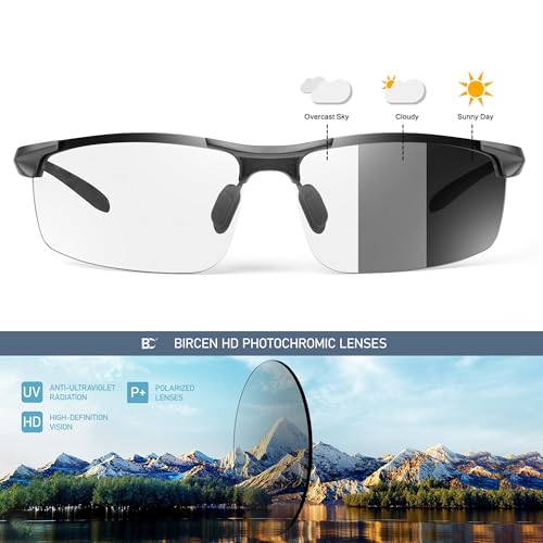 Image of BIRCEN Carbon-Fiber Polarized Sunglasses for Men: 0.74 oz & UV Protection