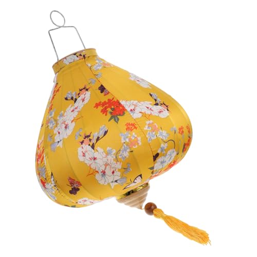 Lanterne chinoise pour fêtes avec pompon suspendu traditionnel