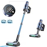 BonePone V25 Cordless Vacuum Cleaner, 680W 60Kpa Powerful Stick Vacuum with Dust Sensor, Digital Display, 4000mAh Rechargeable Battery up to 60Mins, Versatile for Pet Hair, Floor, Carpet