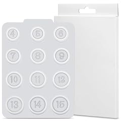 Kit di misura intelligente compatibile con anello Oura 4 dimensioni prima dell'acquisto – Classificazione unica di misurazione per Smart Ring misura 4/5/6/7/8/9/10/11/12/13/14/15 (bianco)