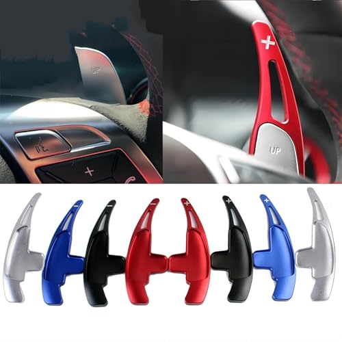 Levas cambio volante Benz AMG E63 S65 2007-2014 extensor rojo 3