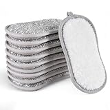 Esponjas Cocina Estropajos de Limpieza 10 Piezas Estropajo Cocina, 16×9×2 cm Esponja Cocina Duradera De Doble Cara, Esponja de Limpieza Reutilizable de Microfibra para Cubiertos, Baño, Cristal