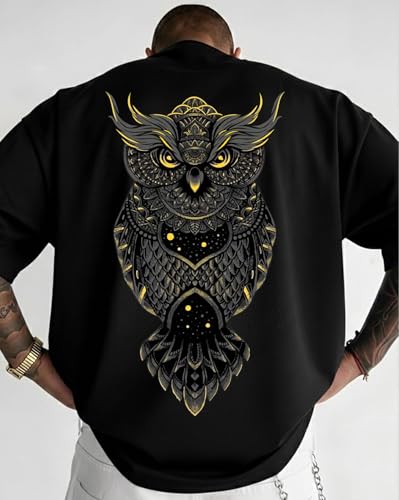Image of AUSK Baggy Hip-Hop T-Shirt for Men - Graphic Printed T Shirts || Oversized Men Tshirt || T-Shirts