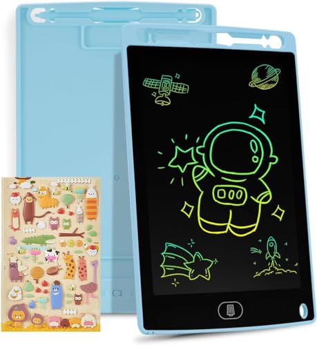 Toys Gifts for 2 3 4 5 6 7 Year Old Boys Girls, Genialba 10 inch LCD Writing Tablet Colorful Screen Drawing Board Toddler Toys Learning Educational Toys Gifts for Birthday Christmas (Blue)