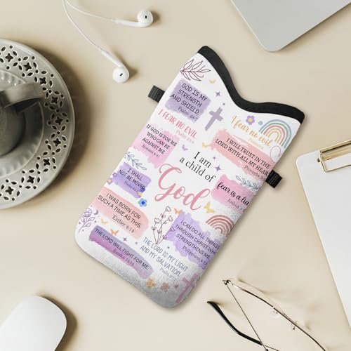 Image of Cell Phone Sleeve Pouch Case Bag with Crossbody Strap Neck Lanyard for Women Men, Christian Religious Gifts for Women Cell Phone Crossbody Bag 7.1x3.9 Inch