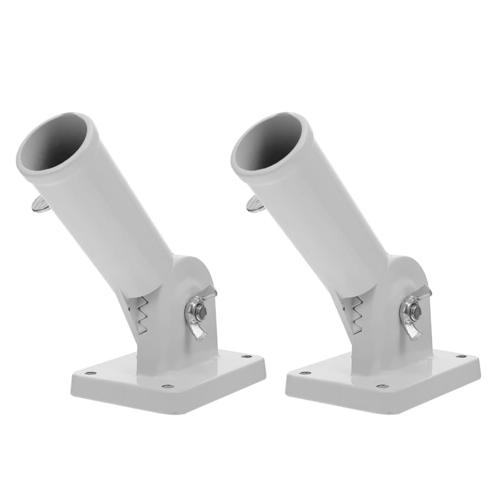 Supporto Pennone Regolabile In Alluminio - Staffa Per Bandiera Con Viti E Dadi - Foto 6