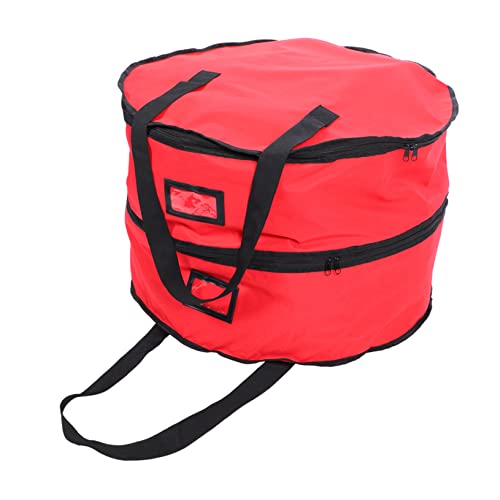 Beatifufu 1pc Wreath Storage Bag Double Layered Holder for Holiday Wreaths Transparent Design for Garland Organization and Festive Decor