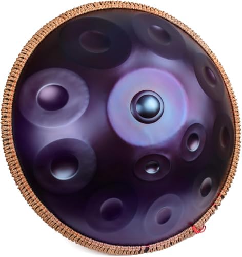Handpan Drum 12 Tones 22 Inch Steel Tongue Drum avec sac souple, ...