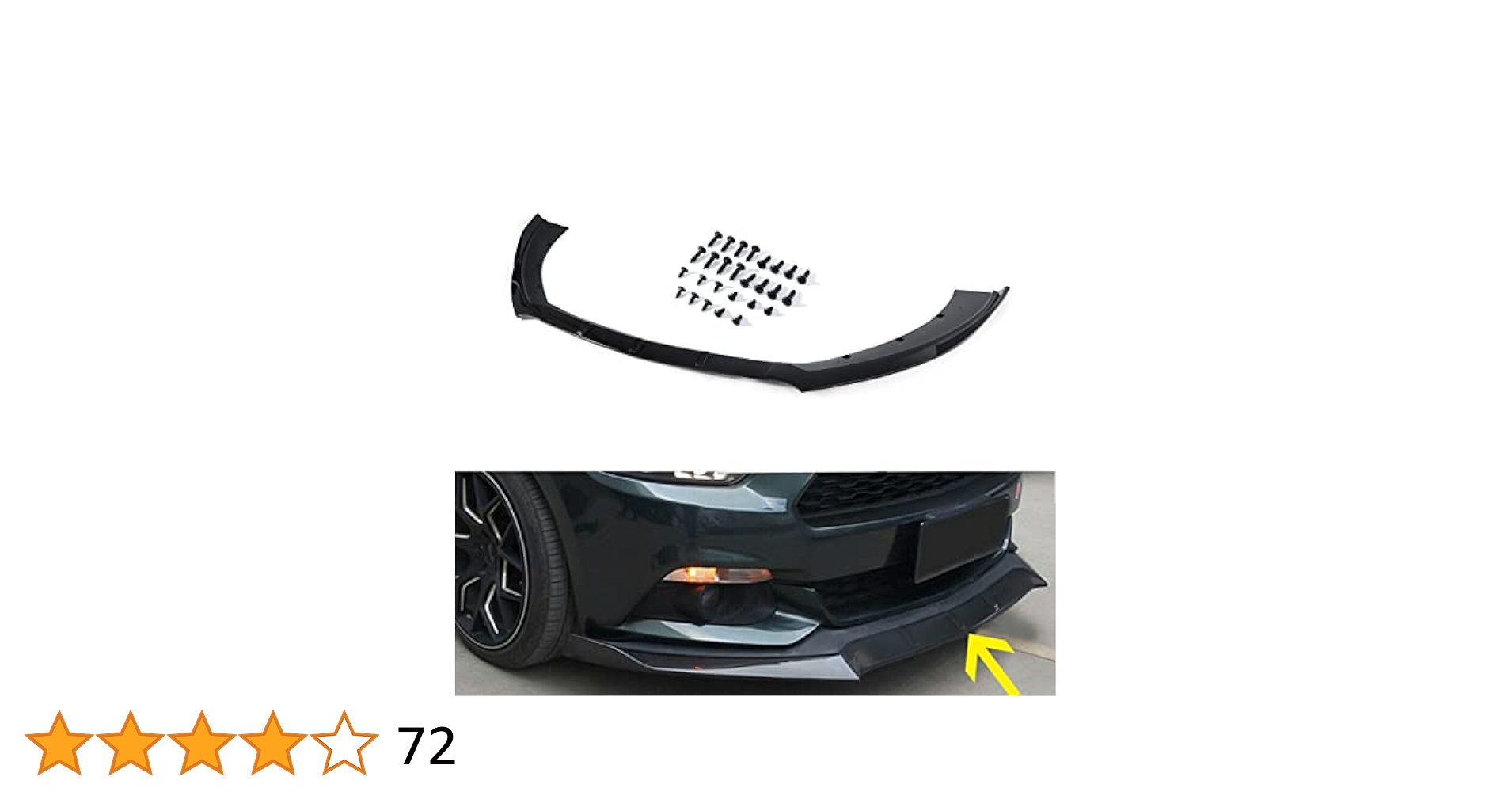 もえぴ Amazon.com: ZXMOTO Front Bumper Lip Chin Spoiler ABS Front