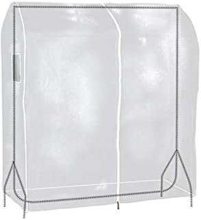 Hoesh International Transparent Clear Clothes Rail Cover Waterproof Peva (4ft)