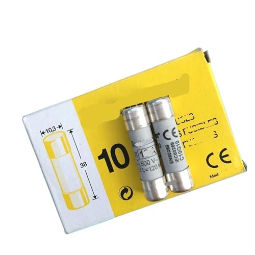 Fusible cilíndrico GL 10x38 para evitar sobrecargas en equipos con modelo 31010