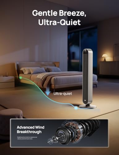 DREO Smart Tower Fan for Bedroom, 120° Oscillating Fan, 12 Speeds - Image 5