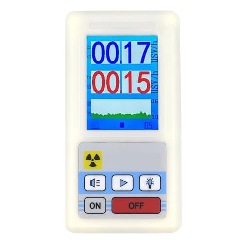 核放射線検出器 カラー表示画面 ガイガーカウンター 個人線量計 大理石検出器 ベータ ガンマ X 線テスター 速い正確(BR-6 White)