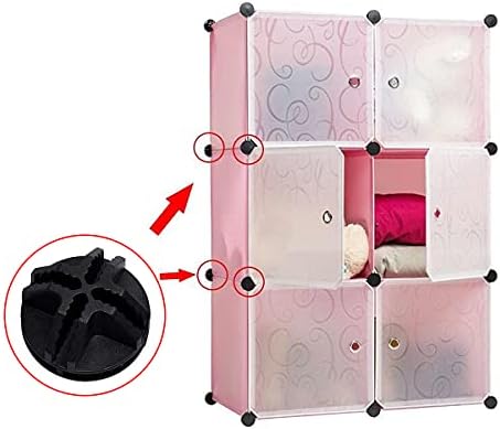 Wire Cube Plastic Connector,Tianher 70 Pcs Plastic Closet Connectors Interlocking Wire Grid Bucket Storage Clasp Buckle Clip for Cube Storage Shelving and Cabinet Modular Organizer DIY Black.