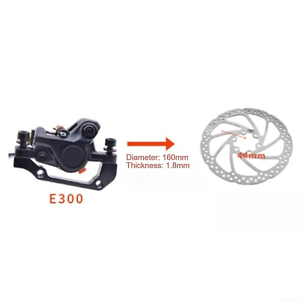 Hamulec Hydrauliczny Tarczowy Przód 160mm 1.8mm Do E-Bike