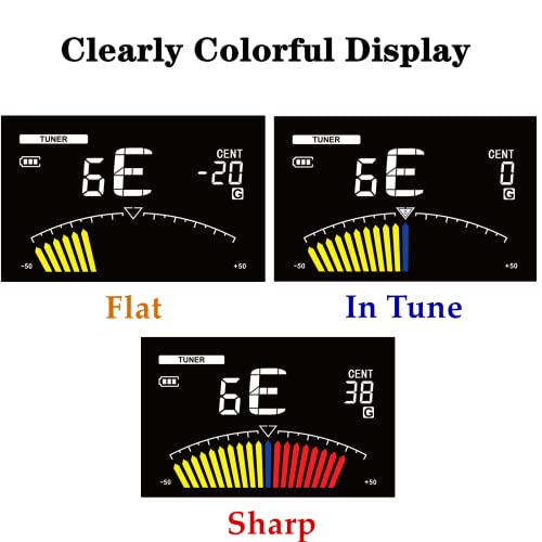 Metronome Tuner For Guitar Bass Violin Ukulele Chromatic With Tone Generator For Wind Instrument Rechargeable #TOP5